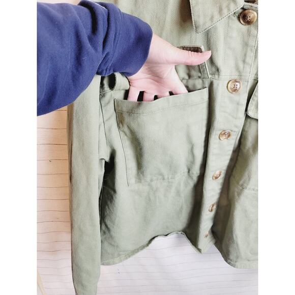 DOWNEAST RAGLAN UTILITY JACKET IN OLIVE KHAKI, SZ XL - Picture 3 of 10